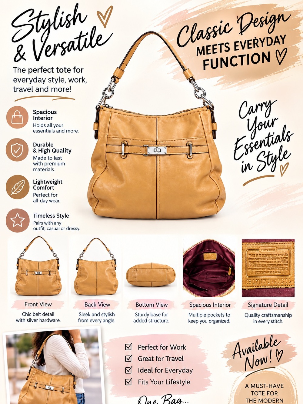 Coach Chelsea Ashlyn hobo bag VGUC